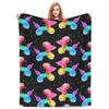 Weiche Warme Decke Reise Aquarell Ballonhunde Überwurfdecke Cartoon Flanell Tagesdecke Couch Bett Niedlich Sofa Bettdecke