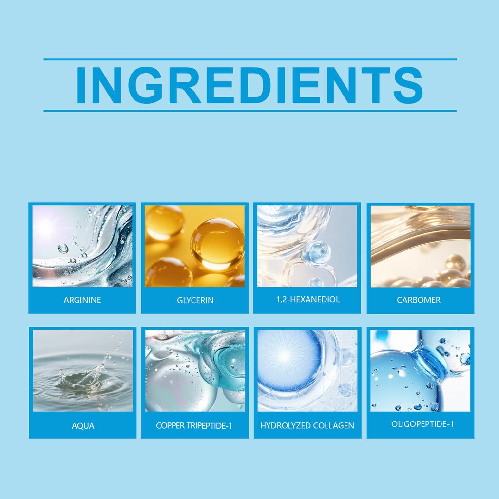 Collagen Peptide Revitalizing Serum Freeze-dried Powder ,Moisturizing Hyaluronic Acid Powder Cream Facial Filler Fade Fine Lines