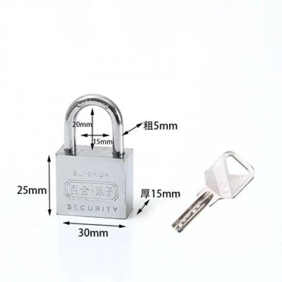 4Pcs Same Key Open All Full Copper Cylinder  Padlock Household  Waterproof Rust Anti-Theft Anti-Mite Dormitory Door Lock TK30mm