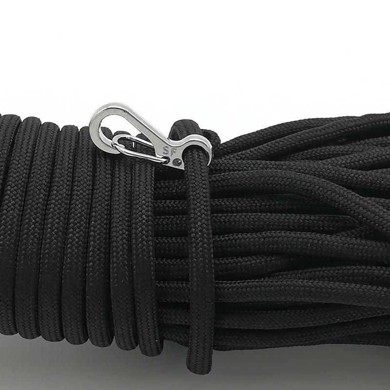 Mini Mosquetão de Metal com Mola: Porta-chaves de Liberação Rápida para Paracord e Equipamento Tático