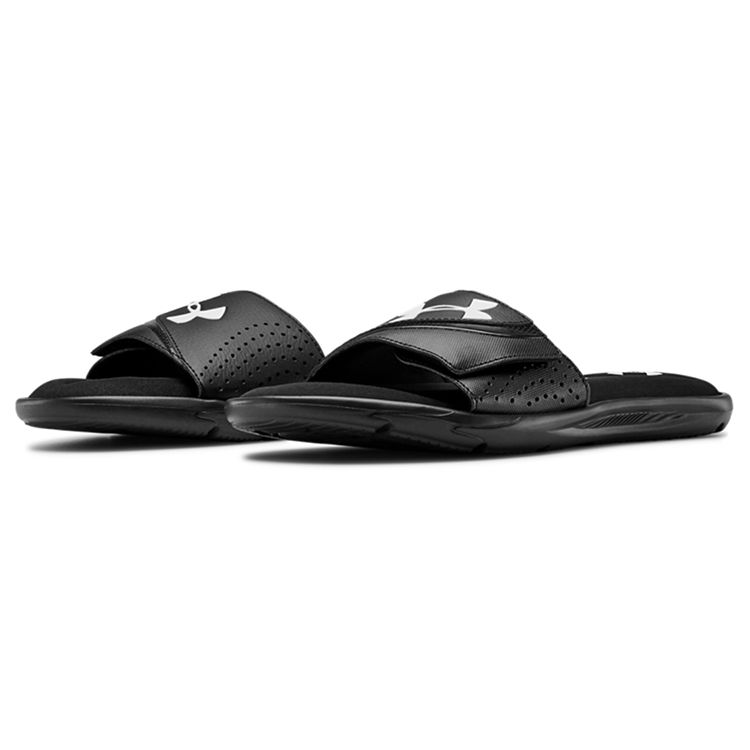 Under Armour Ignite 6 Slide Černobílé Pánské Tenisky 3022711-003