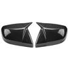 For Cadillac CT5/CT6 ATSL CT4 Carbon Fiber Look Modified Rear View Mirror Shell Folding Texture Horn Rearview Mirror Cover