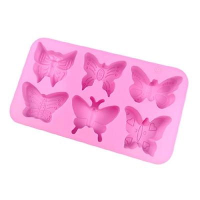 6 Schmetterlings-Dessertformen Lebensmittelqualität Silikon Backwerkzeug Für DIY Mousses Eiscremes Valentinstags-Leckereien Langlebige Backformen