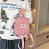 Korean Style Corduroy Backpack Handbag Women School Bags Casual Mini  Shoulder Bags  Girls