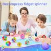 5/10/20Pcs Mini Rainbow Fidget Spinner Sensory Stress Relief Toys For Kids Birthday Party Favor Classroom Prize Bag Stuffer