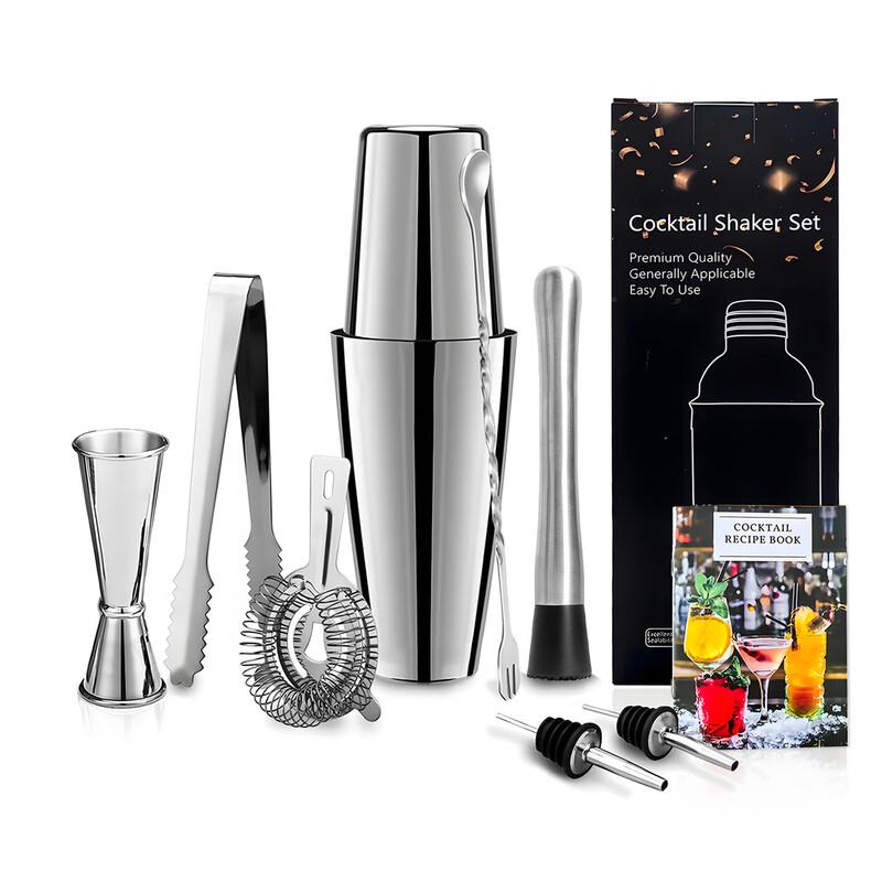 Boston Cocktail Shaker Bartending Set
