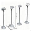 4 Pieces Airport High Pole Light Model 1:400 Scale Apron Floodlight Miniature for Builders,