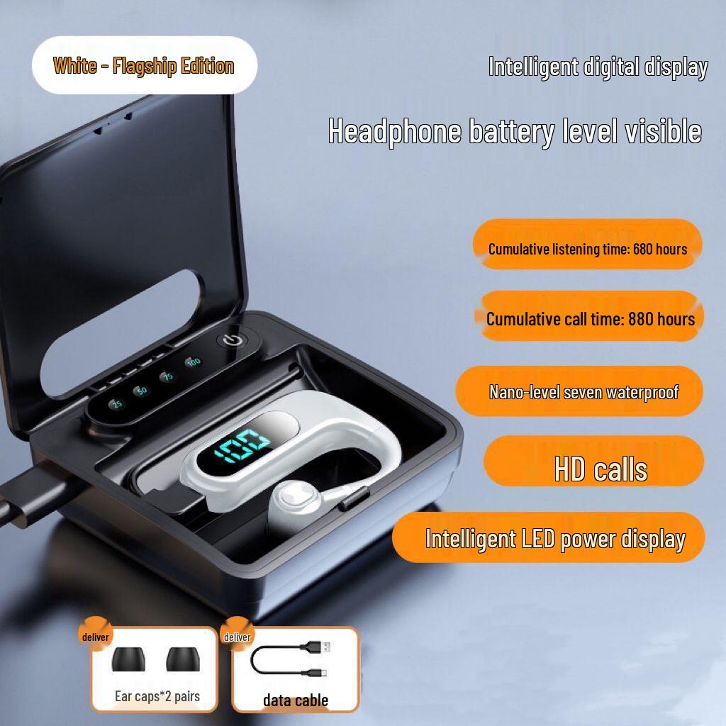 V13 Wireless Bluetooth Earphones with Noise Cancelling and Long Battery Life for Driving and Sports