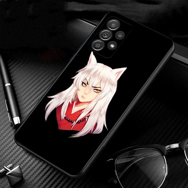 Telefon mobil mat Anime drăguț Inuyasha Coque pentru Samsung A32 4g A71 A41 A52 A72 A51 A21s A12 A02s A31 A03s A22 A23 A33 A52s 5g