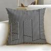 Leather Texture Cushion Cover Soft  EasyWash Pillow Case  Versatile for Couch Bed Travel and Office
