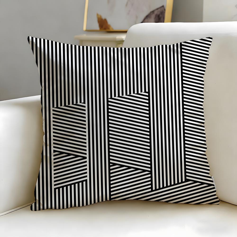 Leather Texture Cushion Cover Soft EasyWash Pillow Case Versatile for Couch Bed Travel and Office