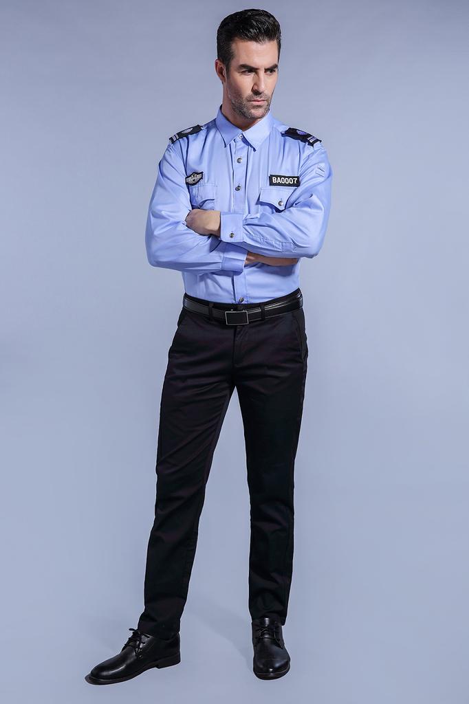 Madrugada Police Officer Cosplay Dandy Police Costume for Size S597 Men, (Large, Blue)
