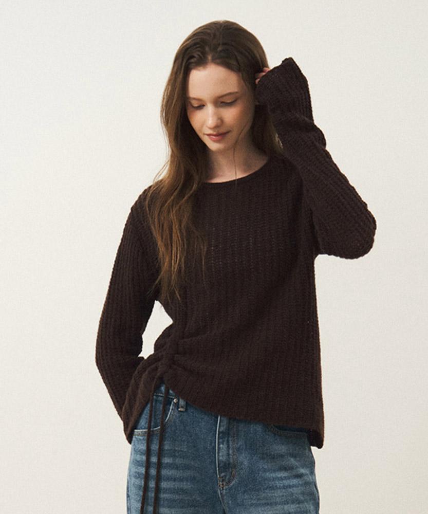 AAU Drawstring Knit_Brown