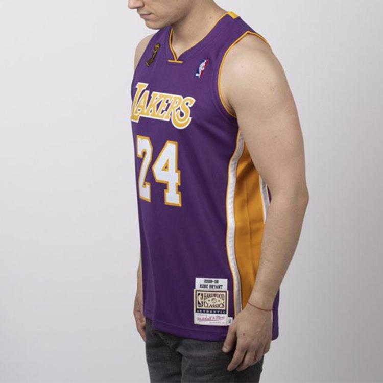 Mitchell & Ness Maillot Authentique NBA Kobe Bryant Los Angeles Lakers 2008/09 #24 Homme AJY4EL18017-LALPURP08KBR