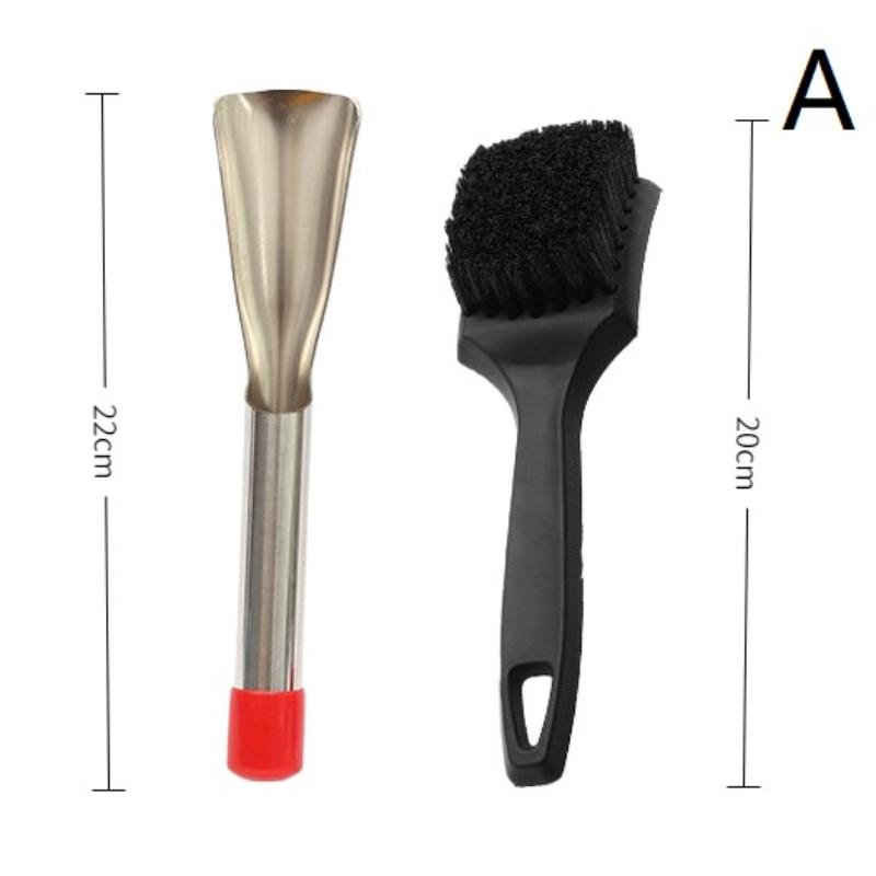 2 Pcs Lawn Mower Cleaning Kit Efficient Scraper & Brush Stainless Steel Ergonomic For Professional Lawn Maintenance