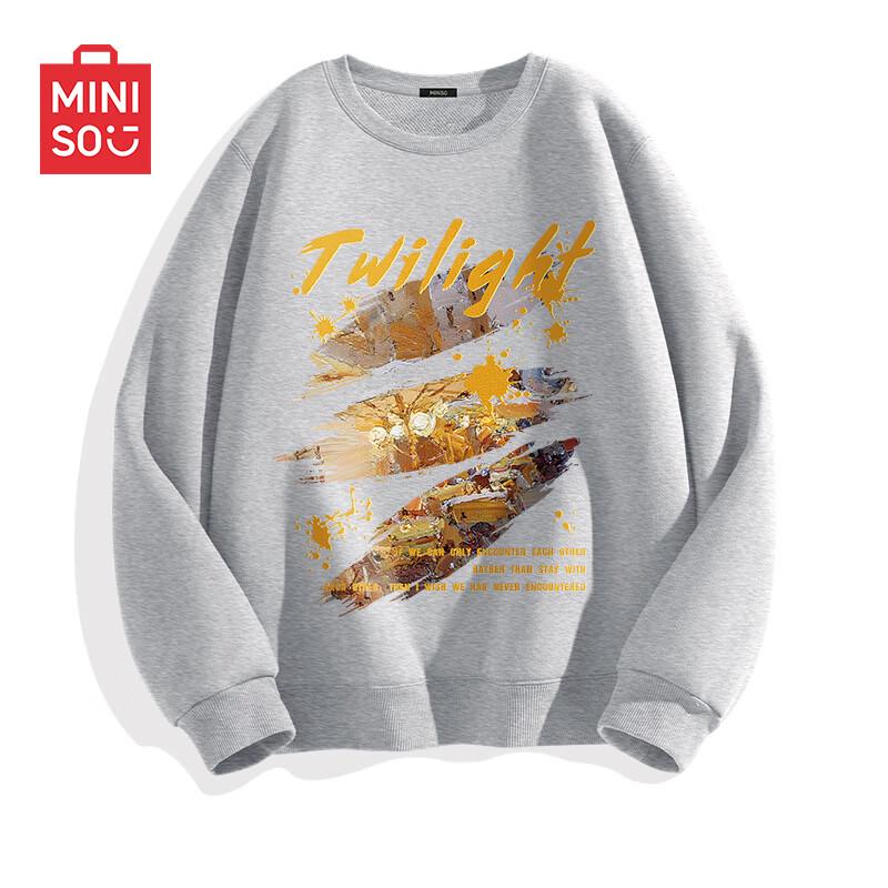 MINISO Men's Premium Heavyweight Loose-Fit Sweatshirt