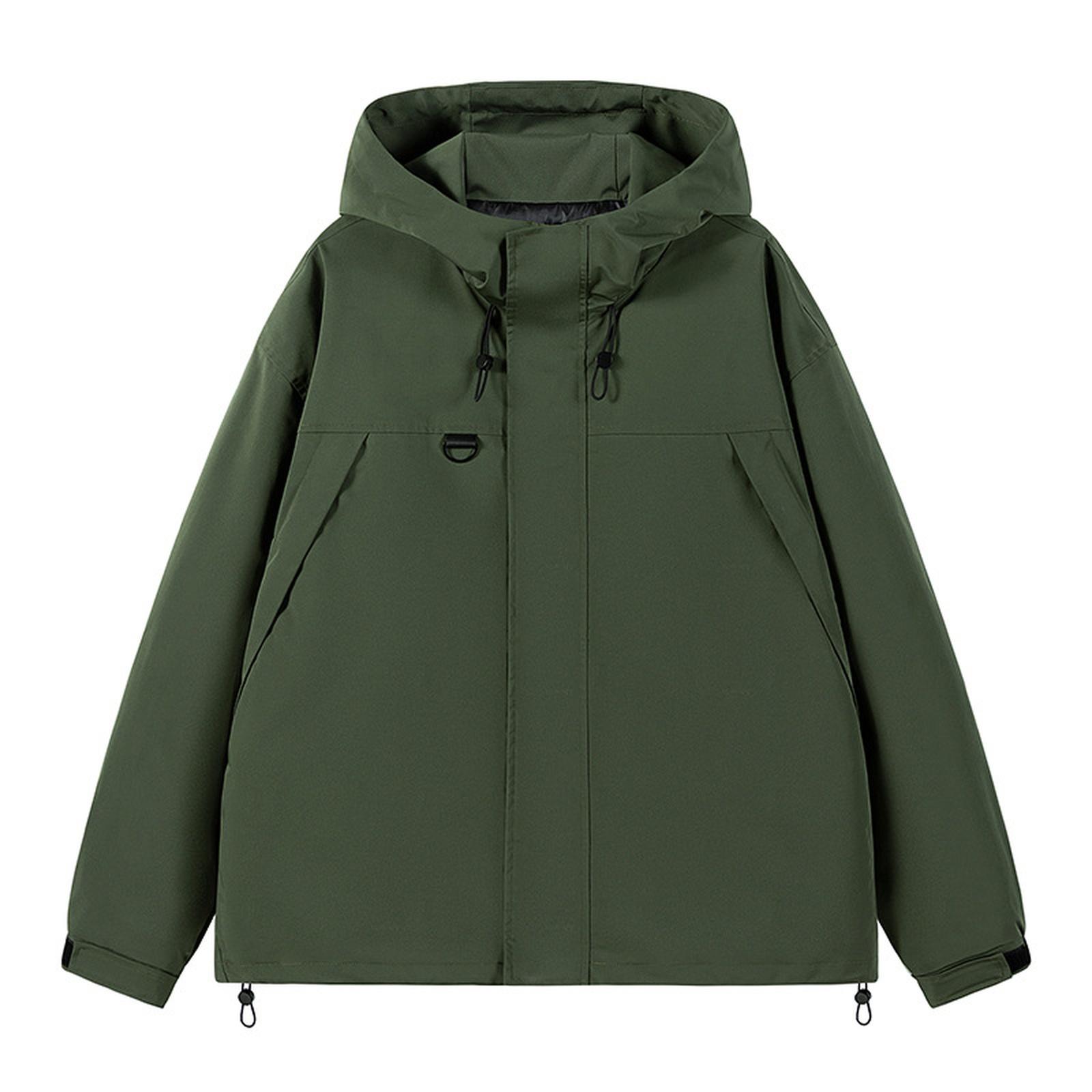 

Мужские ветрозащитные и непромокаемые уличные комбинезоны, свободные повседневные куртки с капюшоном, модные XXL