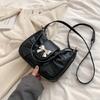 Women Underarm Bag Bowknot Shoulder Bag Korean Style Messenger Bag Shopping Bag