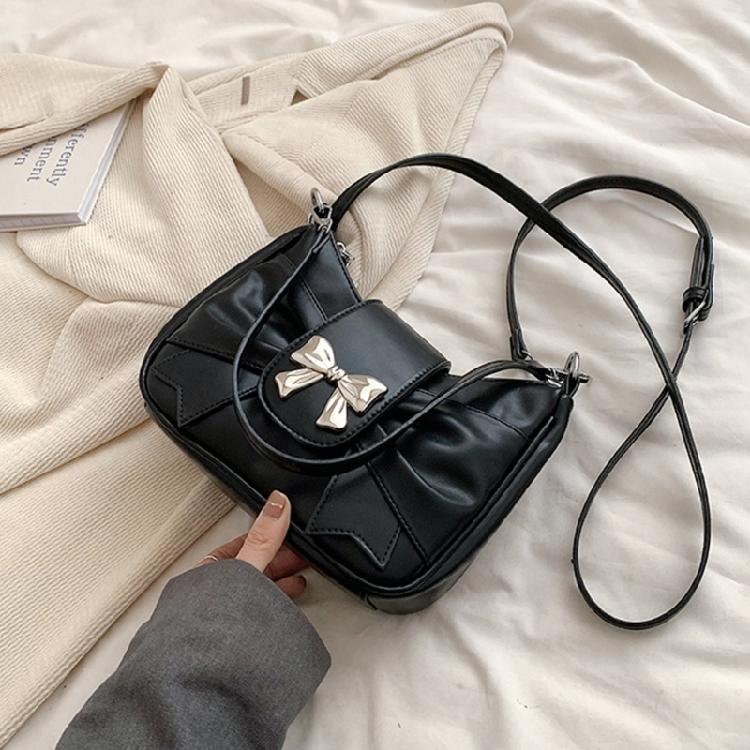 Women Underarm Bag Bowknot Shoulder Bag Korean Style Messenger Bag Shopping Bag