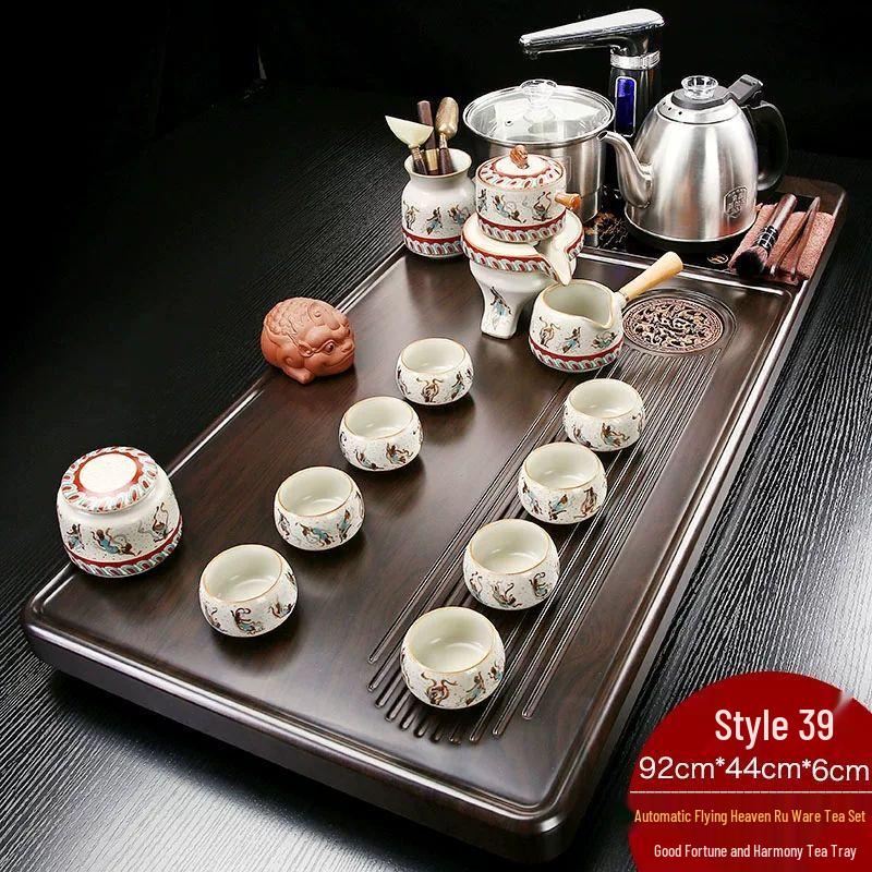 Jiakangming Automatic Solid Wood Kung Fu Tea Tray