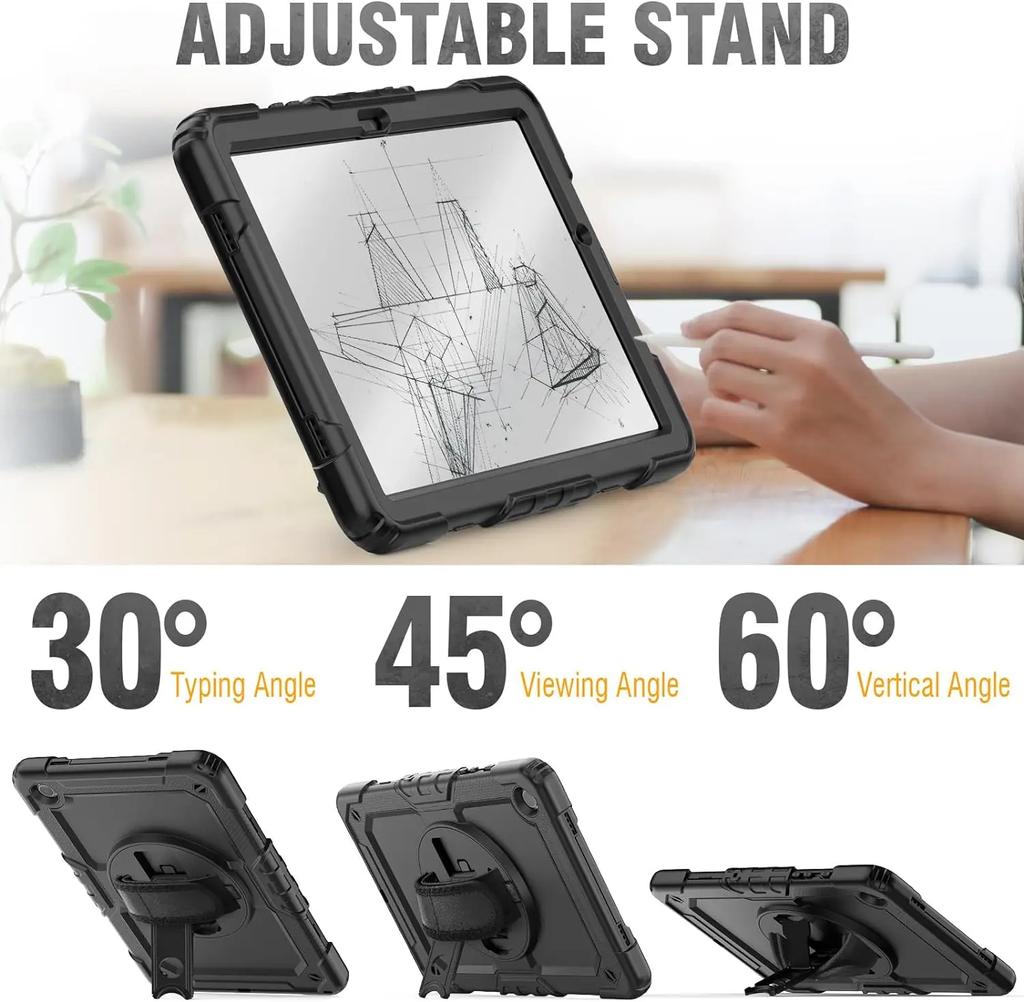 Kids Case For Samsung Galaxy Tab A11+ A9+Plus 11 SM-X210 X215 X230 A9 8.7 X110 X130 Tablet Cover+Screen Protector+Shoulder Strap