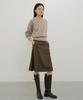 Lingseoul Whole Garment Volume Knit-Melangebeige