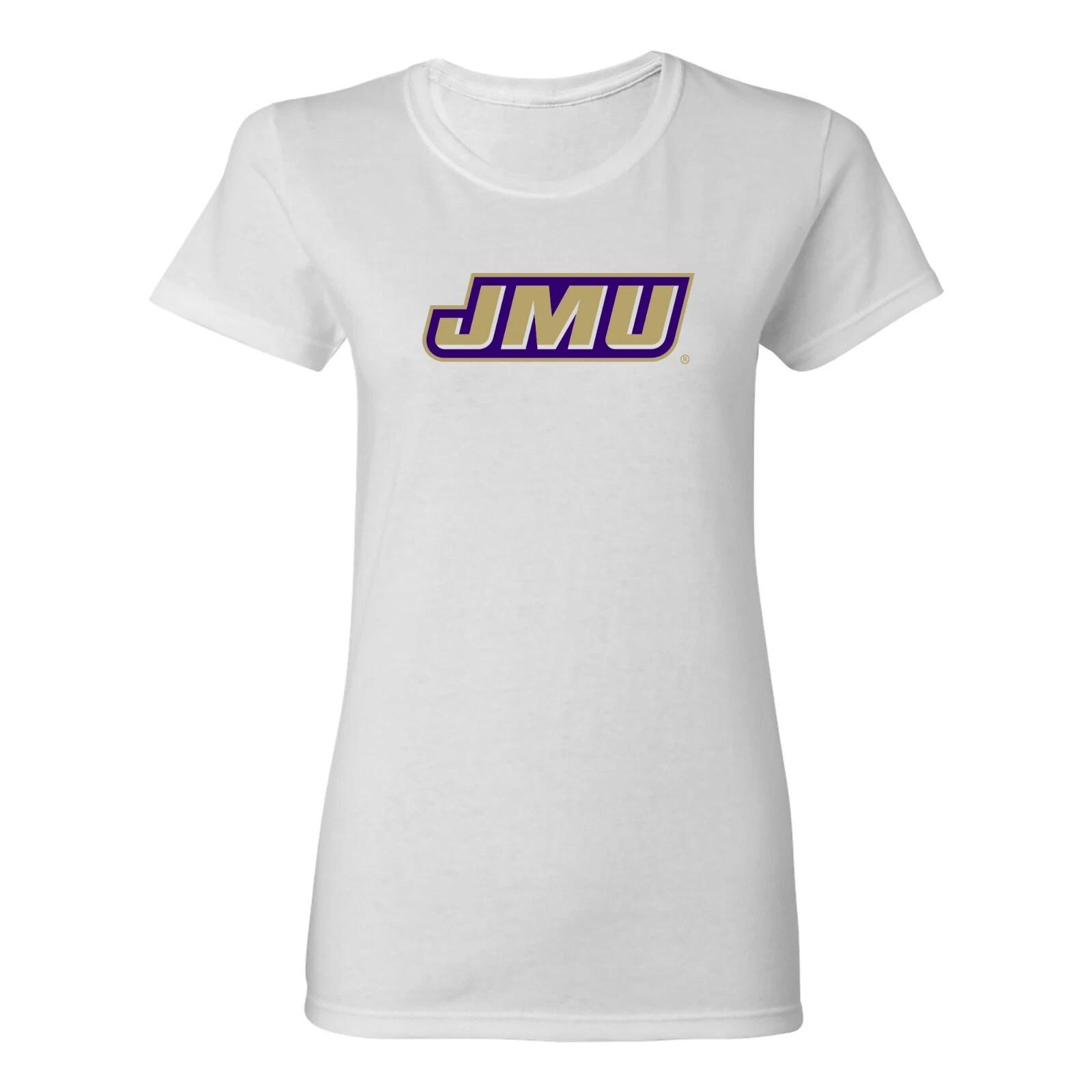 James Madison Primary Logo Womens T-Shirt - White 3XL