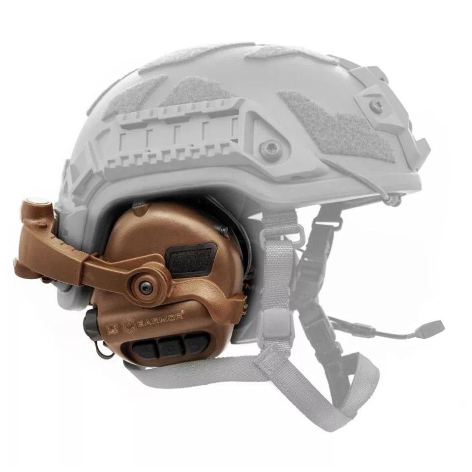 NEW EARMOR M11 SE Tactical Communication Headset Electronic Shooting Earmuffs Anti-Noise Headphones & M16A ARC Helmet Adapter