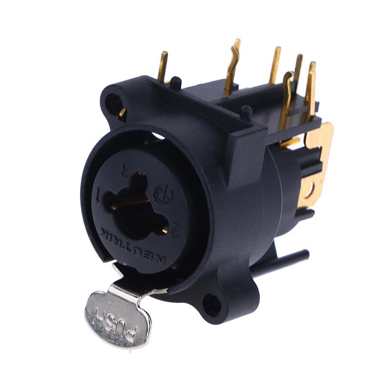 - Combo XLR&6.35mm Jack Connector Panel Mount Chassis Connector For Microphone/MIC/Audio/Video System Zinc Alloy+Pure Copper -