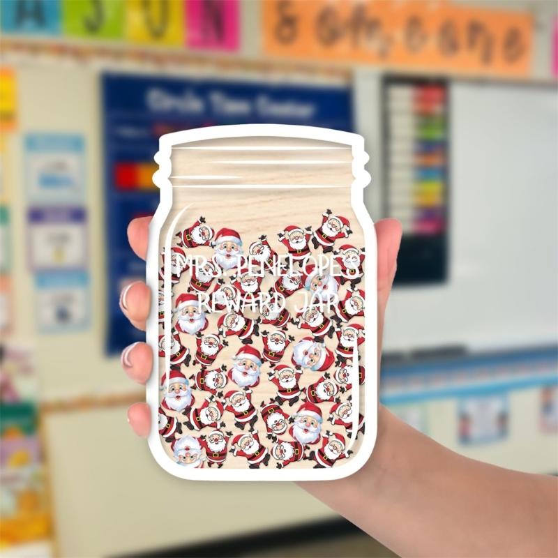 Chirstmas Reward Jar With Tokens Funny Motivating Incentive Kids Novelty Gifts