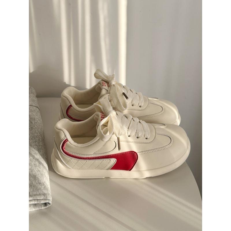 New Four Seasons Women's Shoes Fashion Splicing Classic Retro Student Casual Breathable Sports Little White Board Shoes