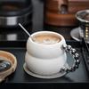 Light Luxury High End Coffee Cups Household Afternoon Tea Ceramic Mug Solid Color Exquisite Breakfasts Milk Cup Unique Tableware