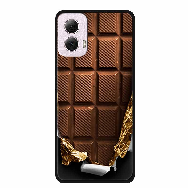 For Moto G Power 2024 Case TPU Animals Soft Silicone Phone Cases For Motorola G Power 2024 5G Wolf Protector Original Back Cover