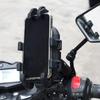 Quick Release Motorcycle Phone Holder with Anti Vibration Arms No Tools Installation Upgrades for Smartphones