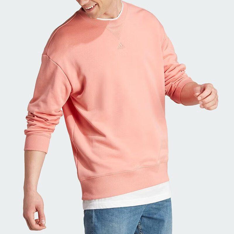 adidas Sweatshirts Unisex Pink Crew Neck Moderate Regular IN9471