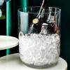 Clear Trash Can Large Capacity Household Garbage Bucket for Bedroom Living Room Office Multi Function Waste Basket