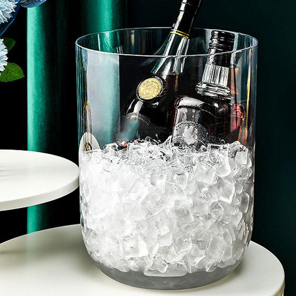Clear Trash Can Large Capacity Household Garbage Bucket for Bedroom Living Room Office Multi Function Waste Basket