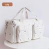 Korean Quilted Mommy Travel Bag: Lightweight, Large Capacity, Multipurpose Shoulder and Handbag for Short Trips and Casual Mother-Baby Outings.