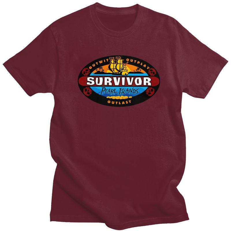 Custom Adventure Game TV Show Survivor Tshirts for Men Short Sleeves Casual T Shirt Cool Tshirt 100 Cotton Tee Gift Idea