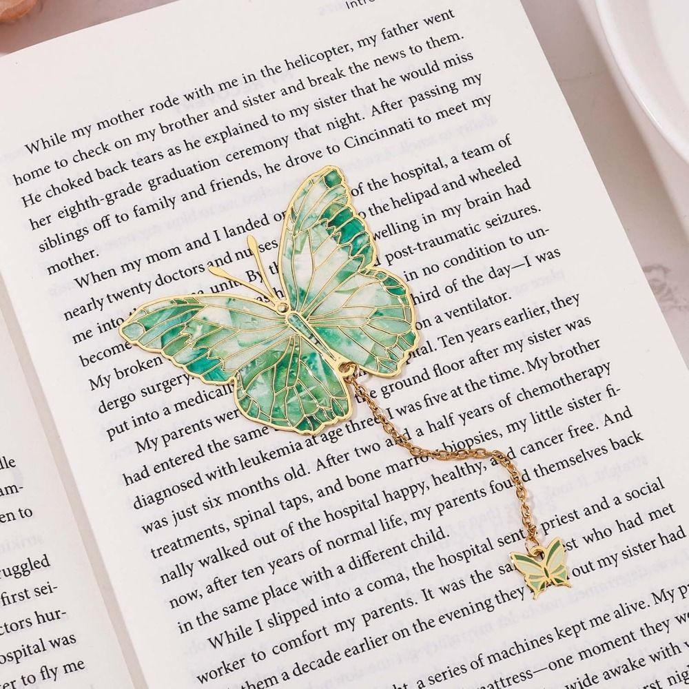 Separator Pages Metal Butterfly Bookmark Bronzing Pagination Mark  Book Lovers