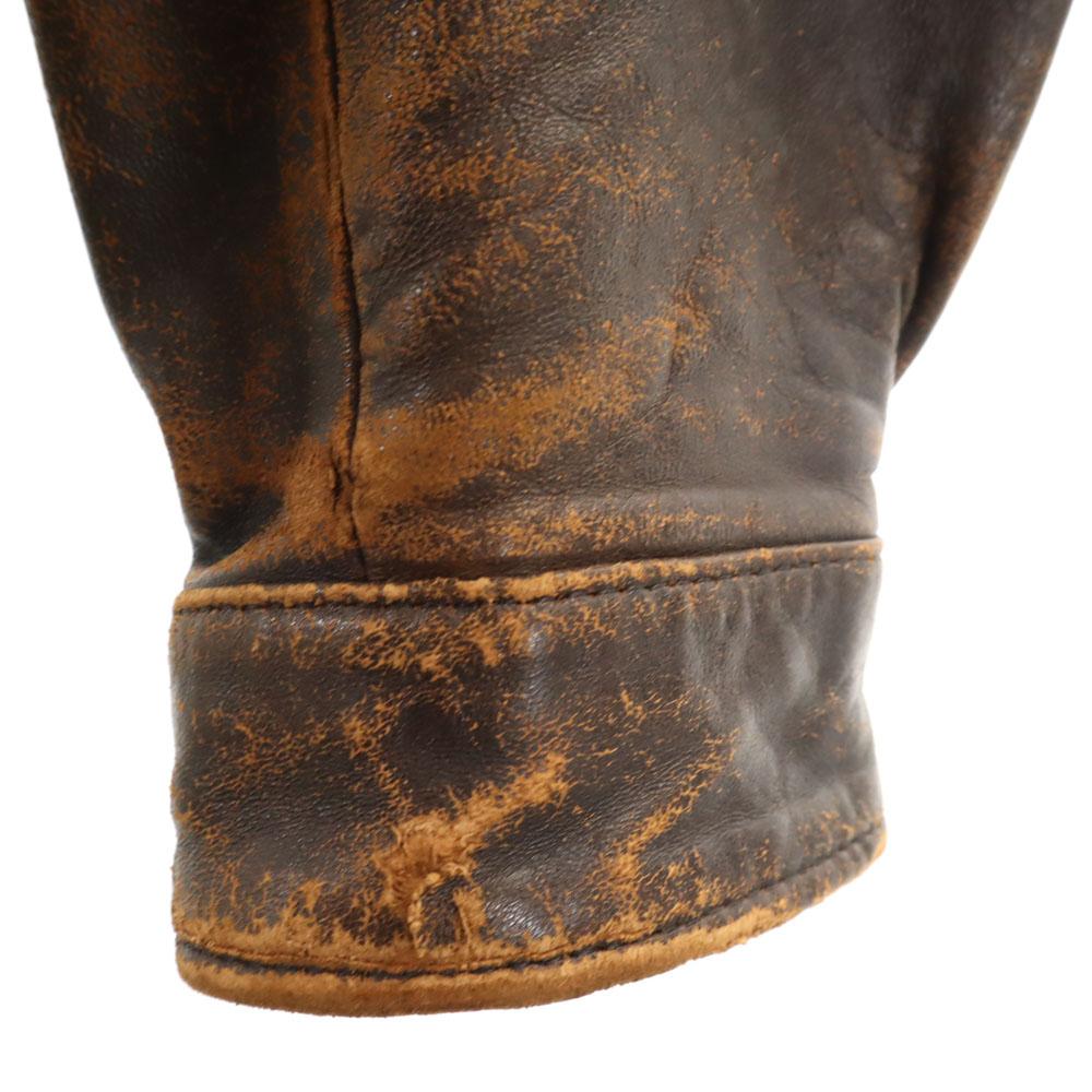 Harley Davidson 90s Old Leather Jacket 40 Brown G-1 Type with Liner Men's Used