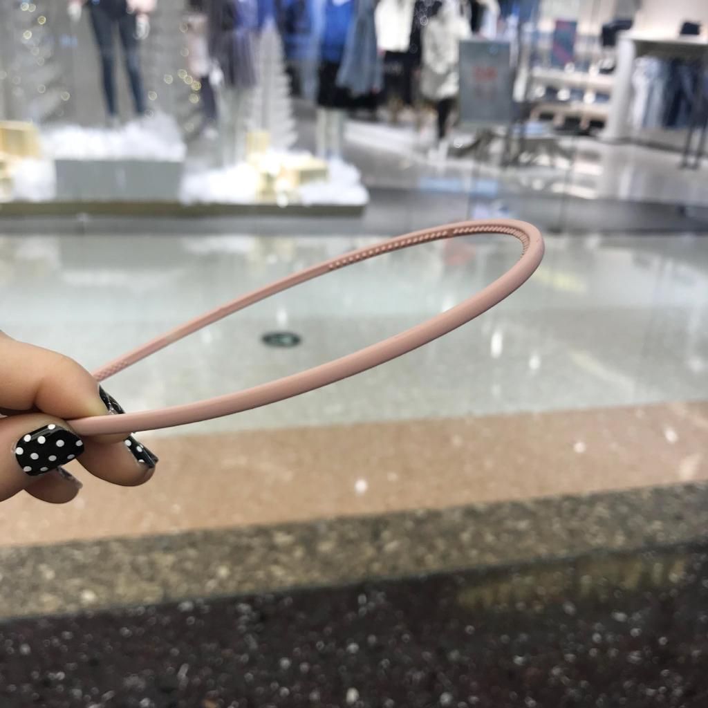 Korean Headbands for Hair Woman Bezel 0.4mm Narrow Side Solid Color Hair Bands Hair Hoop Women Hair Accessories Hairband New