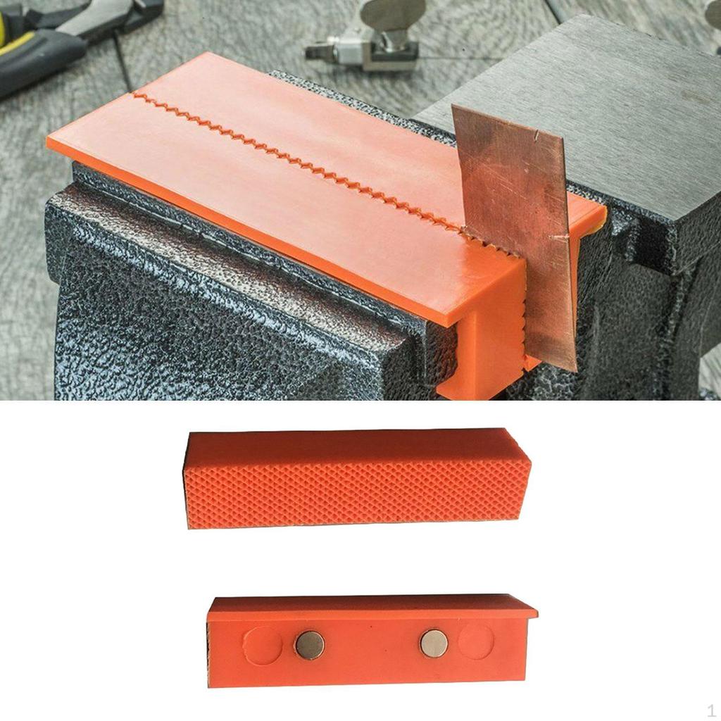 2 Pack Vise Jaw Pads TPU Covers for Universal Woodworking Applications