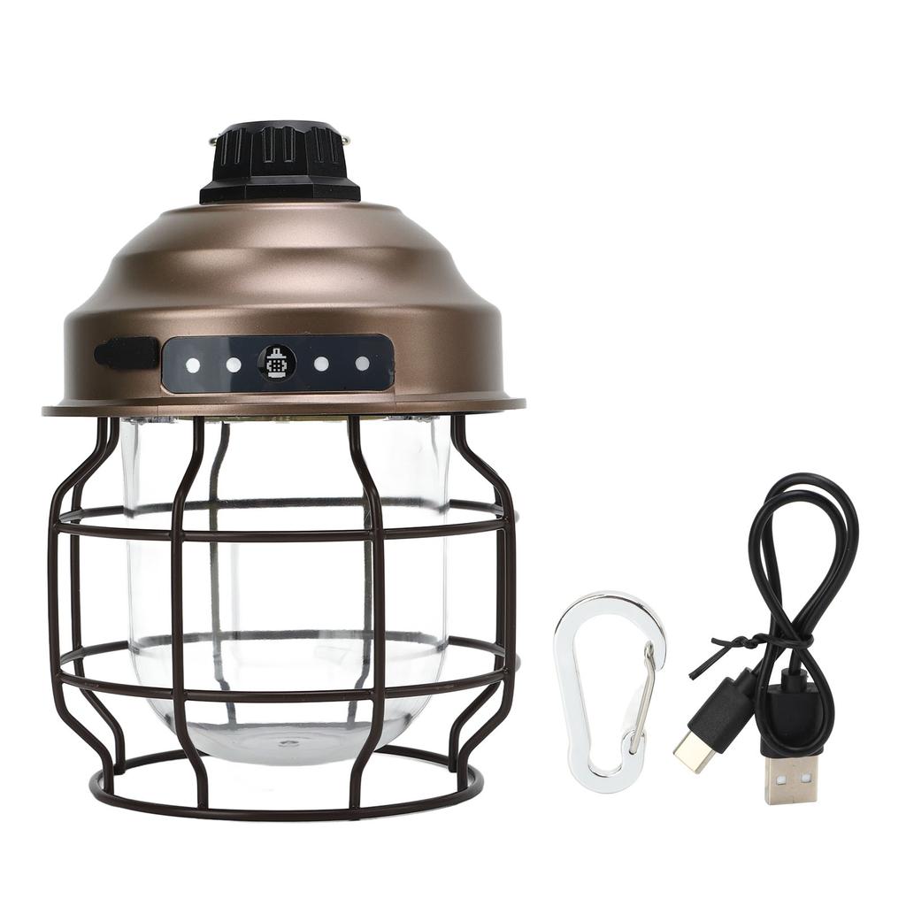 LED Camping Lantern Retro Portable Outdoor Rechargeable Camping Lights for Home Camping Outdoor Emergency