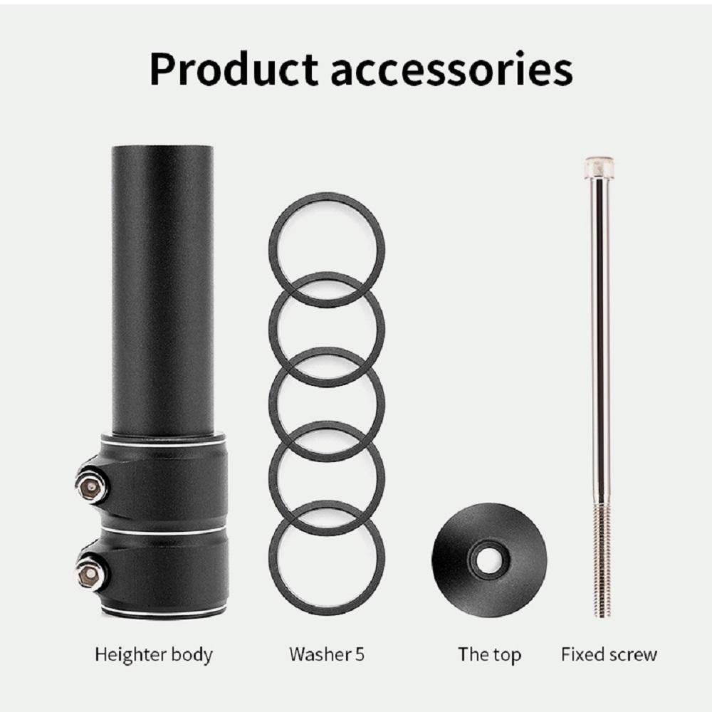 Mountain Bike Handlebar Front Fork Stem Riser Extender Extension Head Up Adapter
