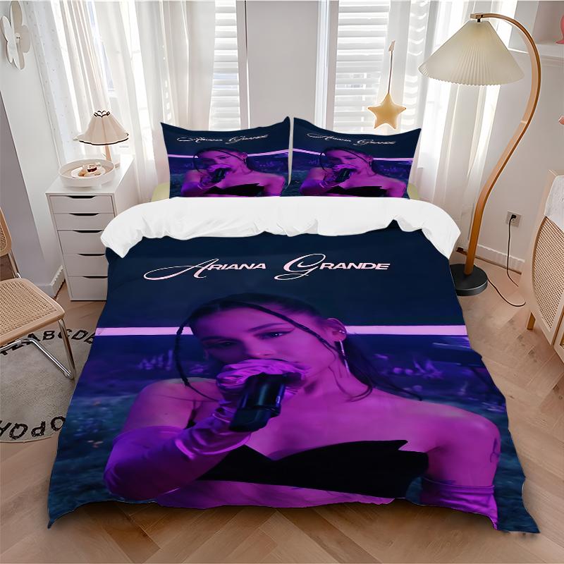 3Pcs Ariana Grande Performance Bedding Sets For All Sizes New 3D Printed Bed Cover Comforter Duvet Cover Pillowcase Bedroom Decoration