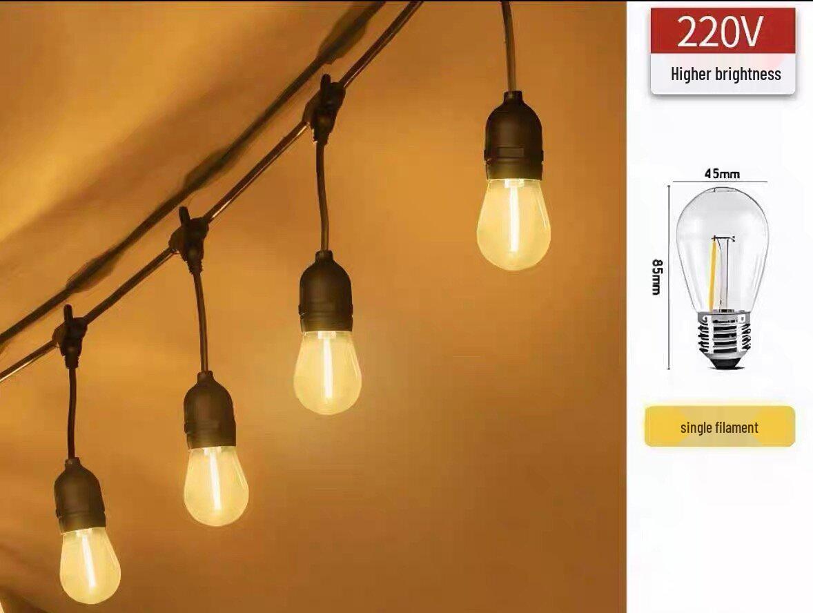 Водонепроницаемые светодиодные гирлянды для улицы для кемпинга, двора, палатки и навеса