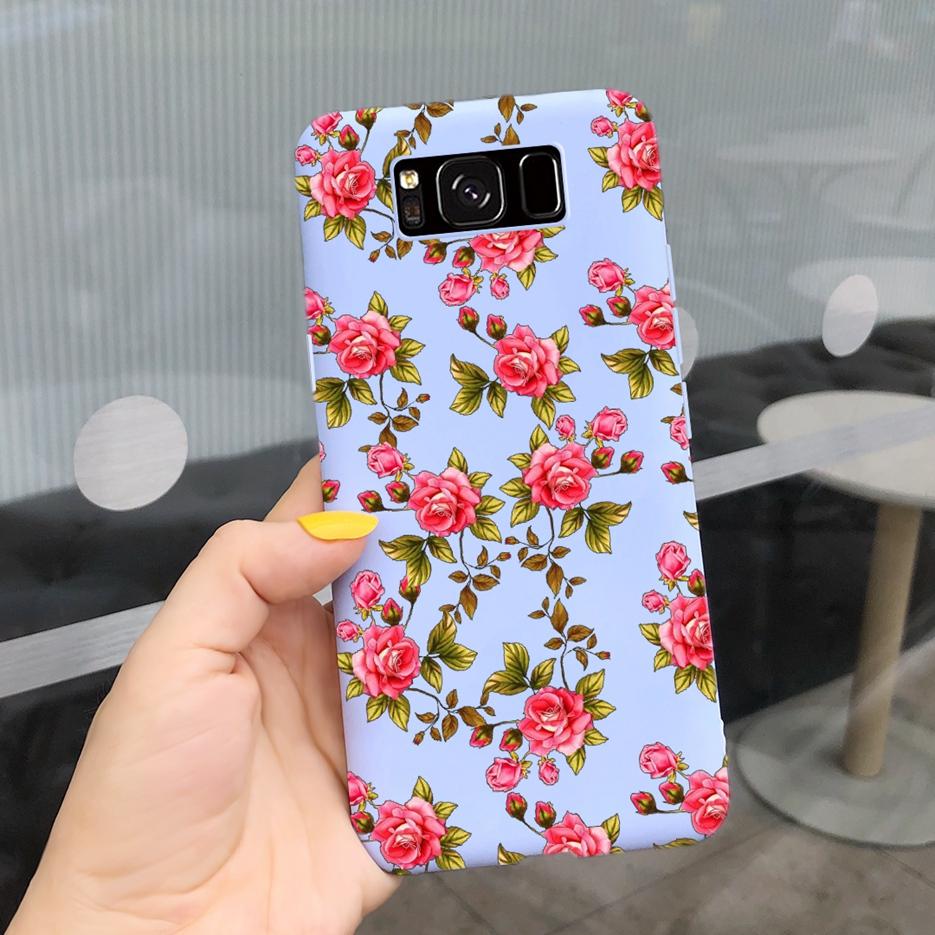 For Samsung Galaxy S8 Case Galaxy S8+ Cover Stylish Sunflower Pretty Girls Cover For Samsung S8 Plus GalaxyS8 S8+ Soft Bags Case