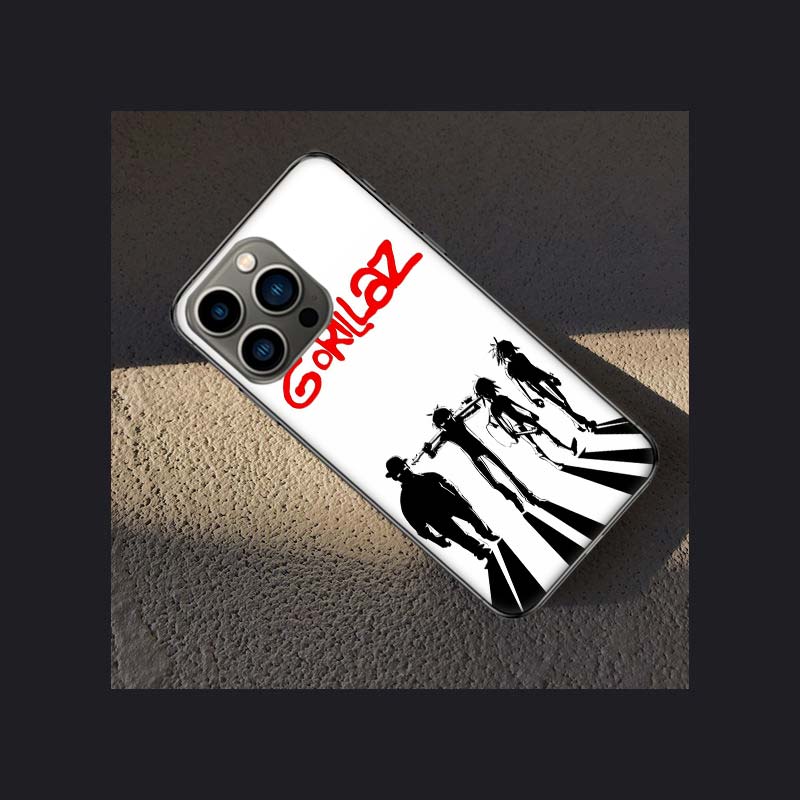 

Gorillaz Anime Phone Case For Apple Iphone 16E 16 Pro Max 15 Plus Soft 13 12 Mini Cover 11 14 Pro Max Capa 8 7 SE Shell Coque Si iPhone 7 8 (SE 2020)