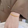 Women's Frosted Round Bead Light Pearl Bracelet - Elegant, High-End, Fashionable Gold Niche Style